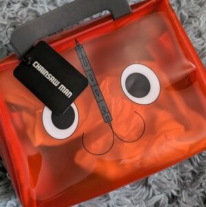 Chainsaw Man BioWorld  see through bag pouch NWT